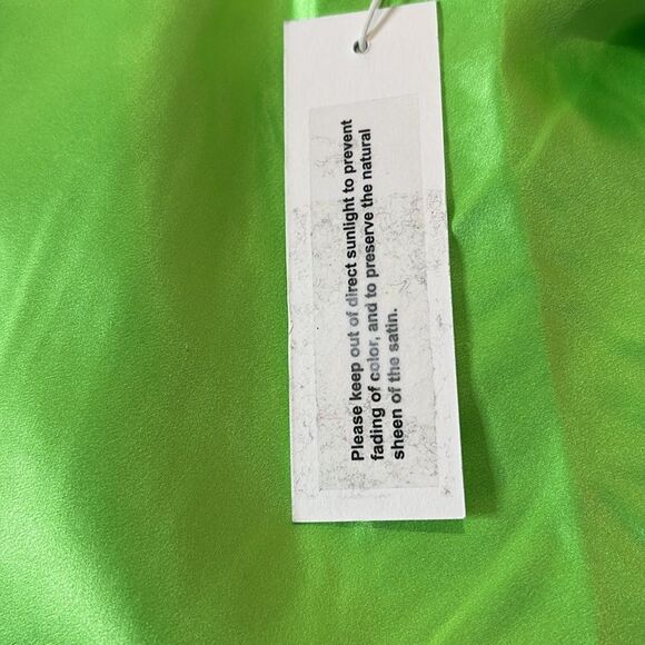 The SEl Women's Wrap Silk Miniskirt - Parakeet size 0 NWT $495 - Picture 9 of 9